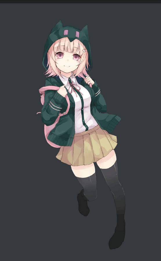 School Girl Chiaki Nanami Wallpaper