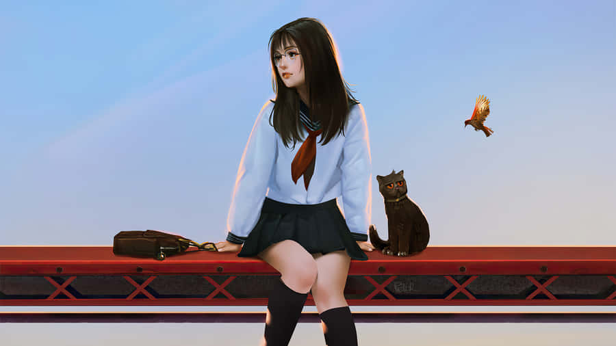 School Uniform For Girls Wallpaper