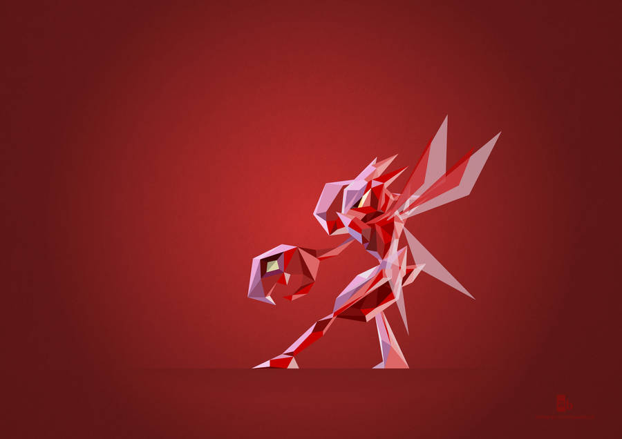 Scizor Geometric Art Wallpaper