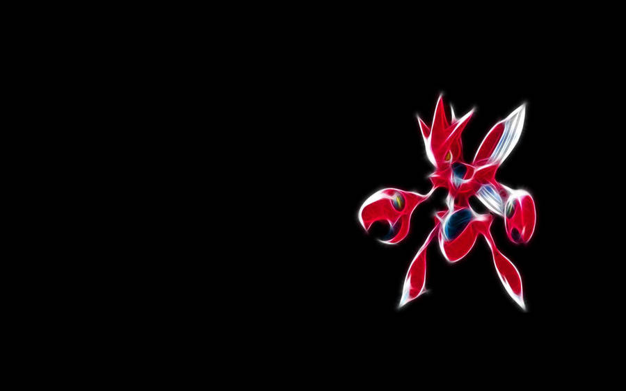 Scizor Gleaming In Darkness Wallpaper