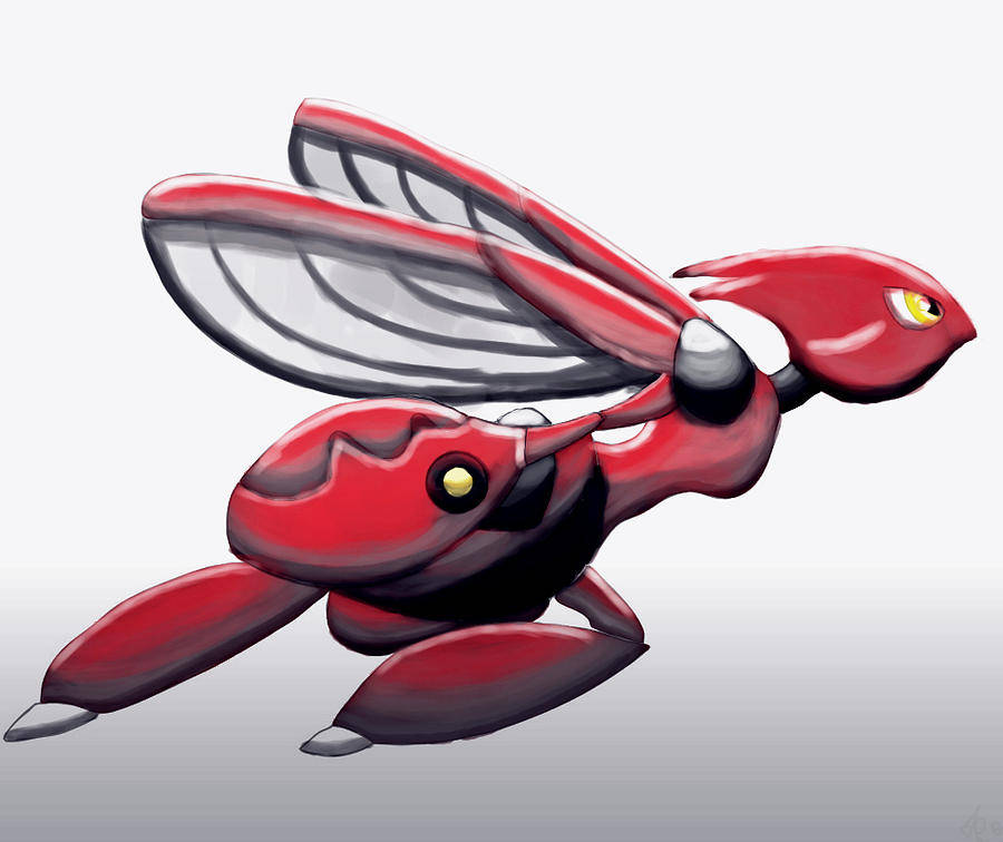 Scizor Leaping Forward Wallpaper