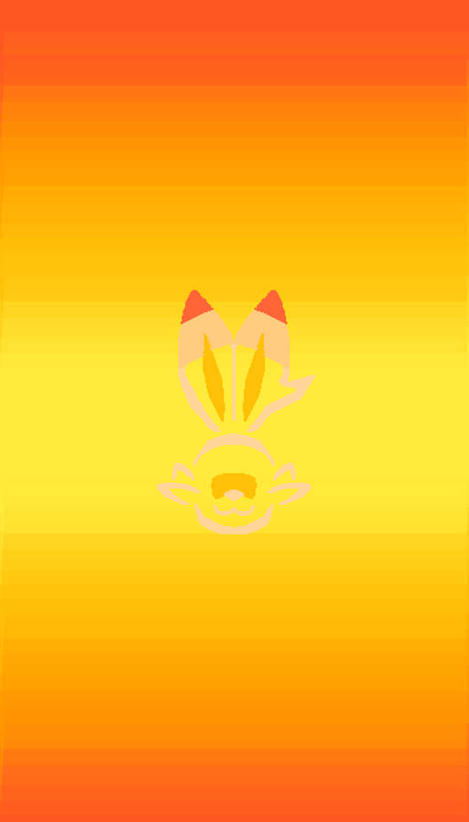 Scorbunny Outline Wallpaper