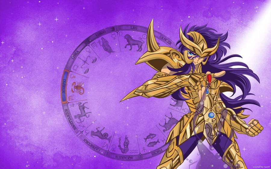 Scorpio Milo Saint Seiya Wallpaper