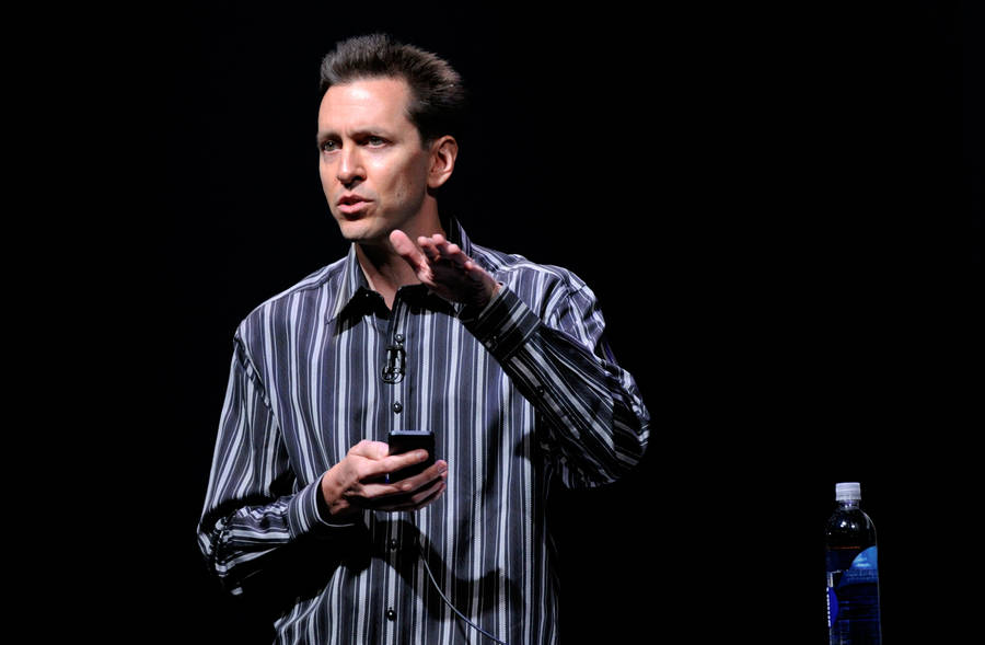 Scott Forstall Giving A Presentation Wallpaper