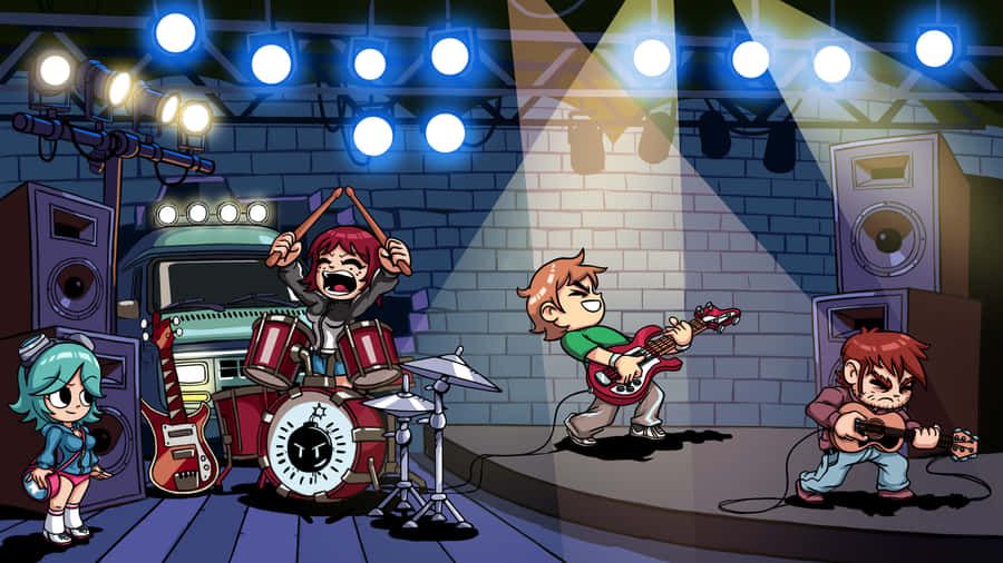 Scott Pilgrim In Music Wallpaper