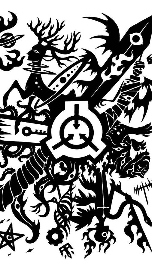 Scp Black Tattoo Art Wallpaper