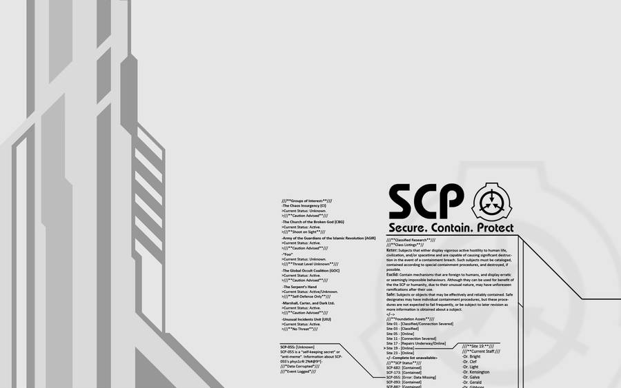Scp Game Console Wallpaper
