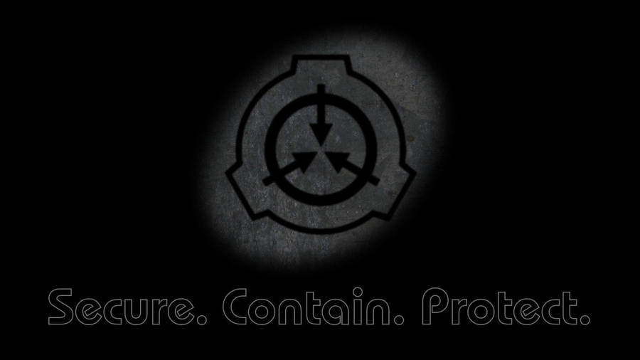 Scp Logo In Vignette Background Wallpaper