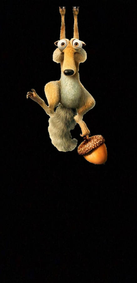 Scrat Ice Age 2k Amoled Wallpaper