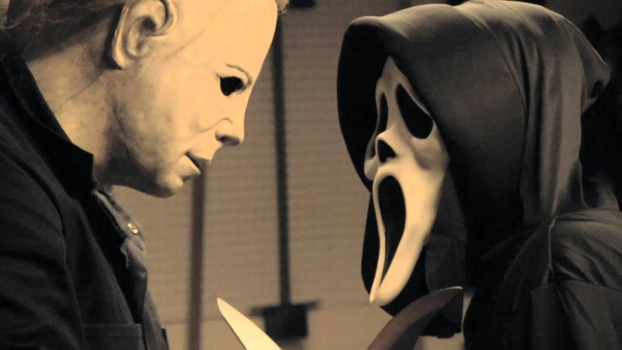 Scream Ghostface And Michael Myers Wallpaper