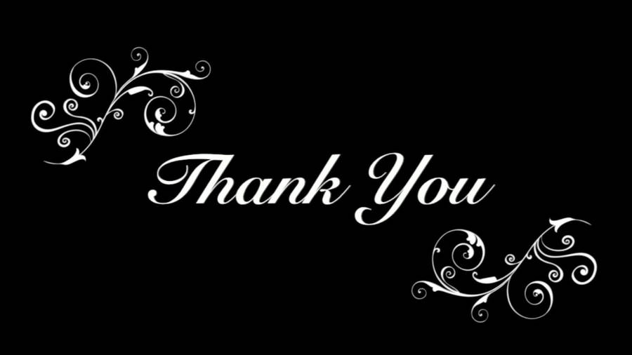 Script Font To Say Thanks For Watching Wallpaper