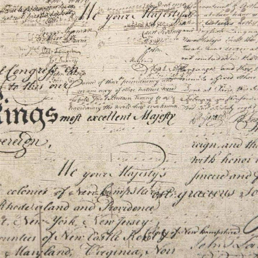 Script Written In Old English Wallpaper