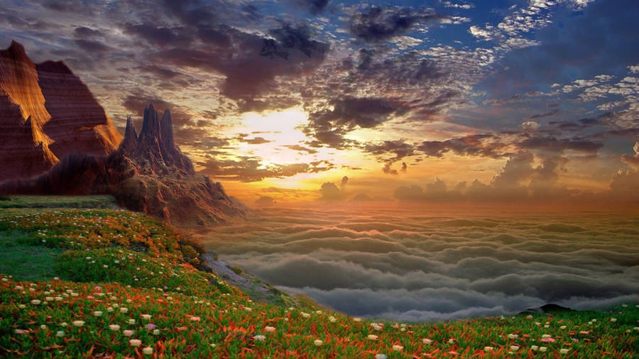 Sea Of Clouds In Heaven Wallpaper