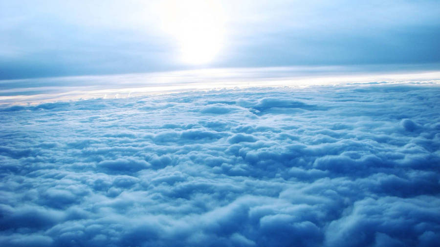 Sea Of Clouds Sky Background Wallpaper