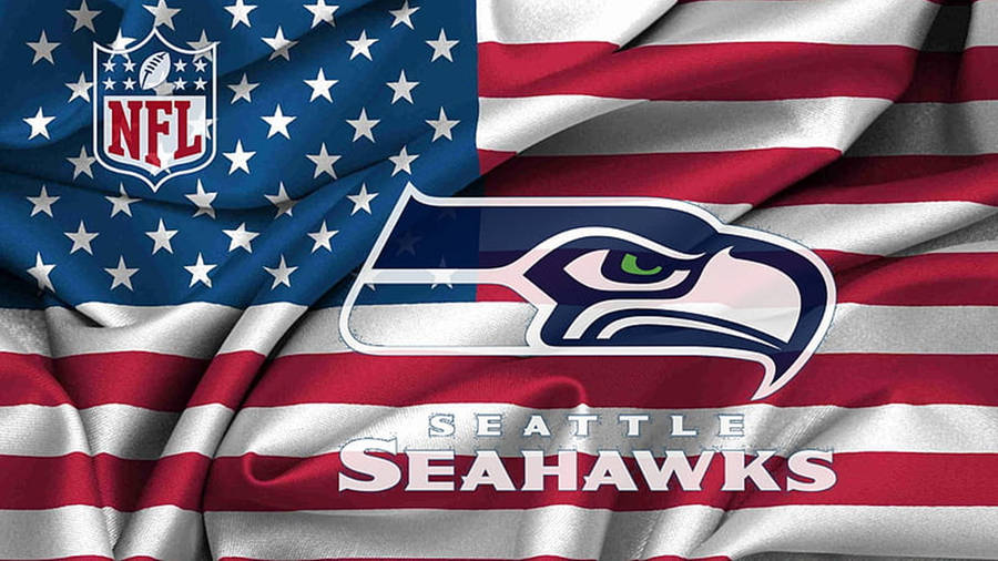 Seahawks Logo Football Usa Flag Wallpaper