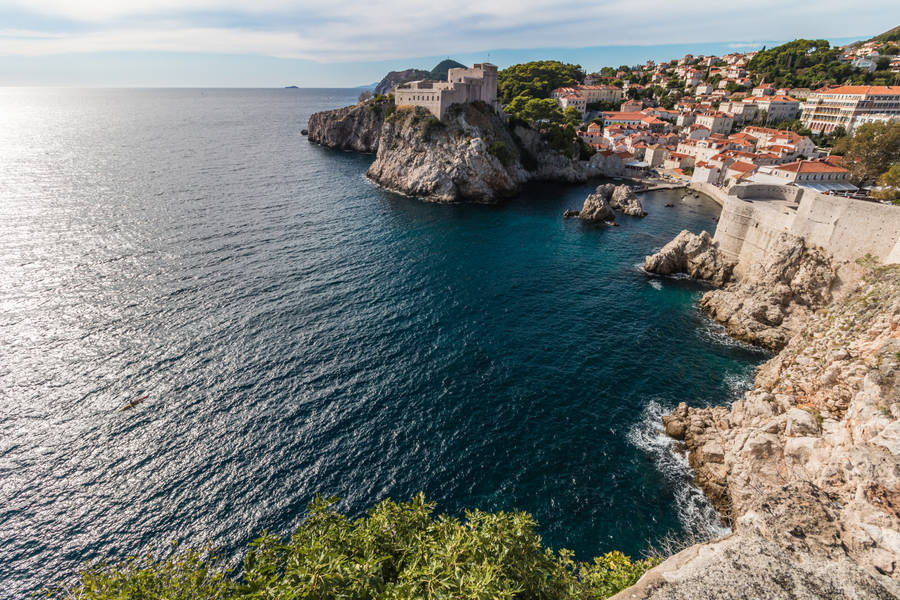 Seaside View In Croatia Wallpaper