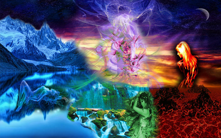 Seasons Of Earth Element Art Wallpaper