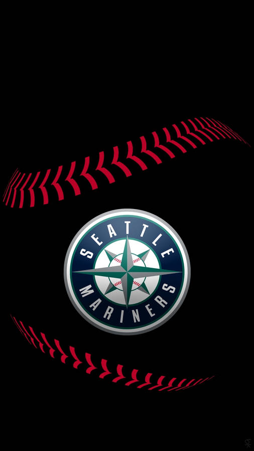 Seattle Mariners Black And Red Baseball Wallpaper