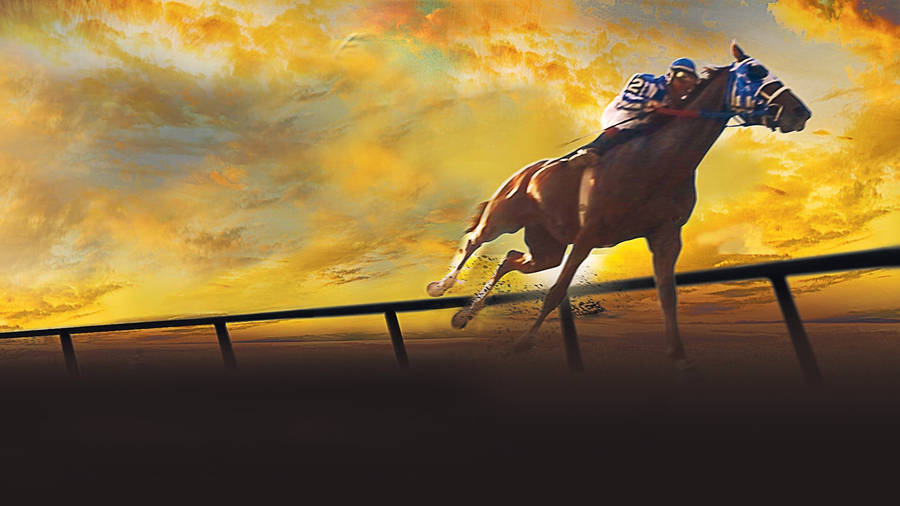 Secretariat Orange Sky Wallpaper