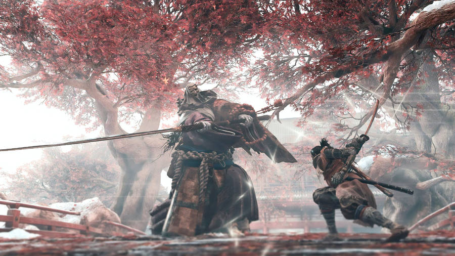 Sekiro Against Corrupt Monk Wallpaper