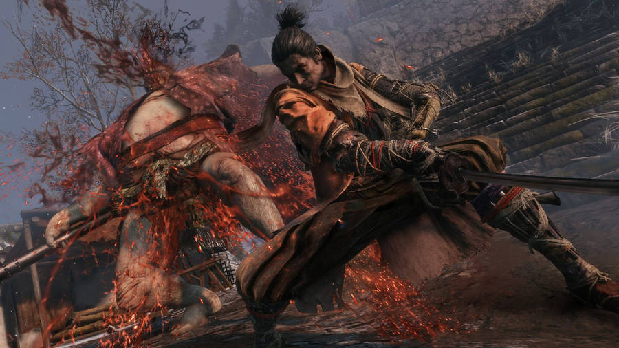 Sekiro Shadows Die Twice Bloody Fight Wallpaper