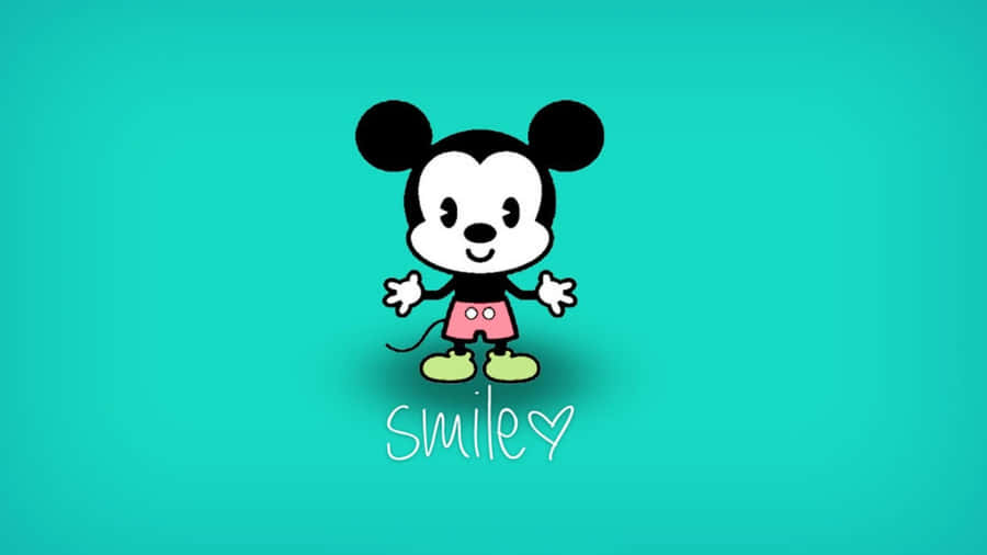 Seo Cute Mickey Mouse Mouse Looking Adorablely At The Camera Wallpaper