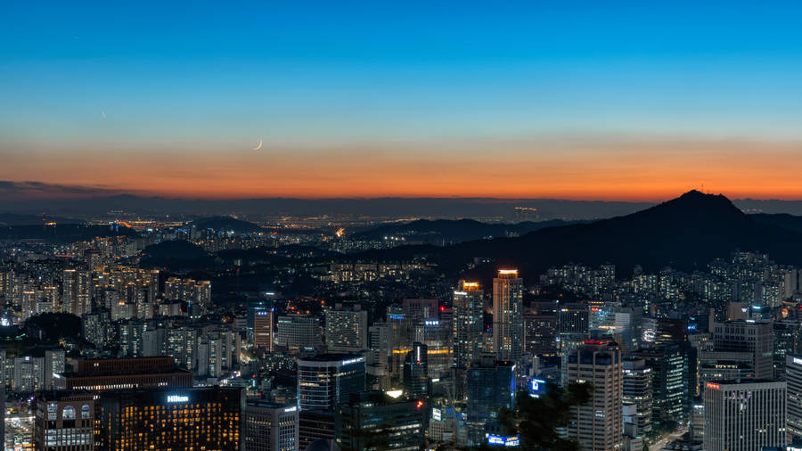 Seoul Night Cityscape Wallpaper