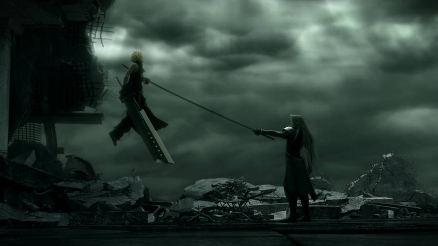 Sephiroth Pierced Sword Wallpaper