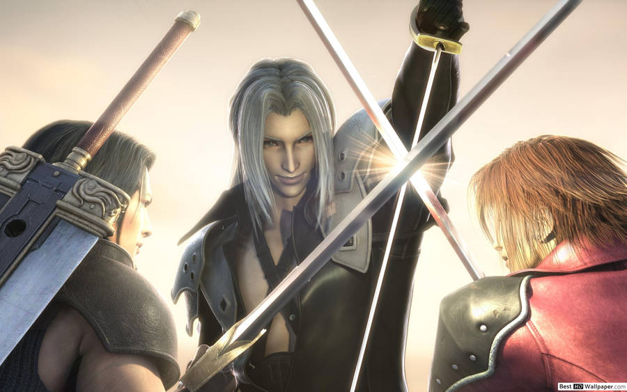 Sephiroth Versus Genesis And Angeal Wallpaper