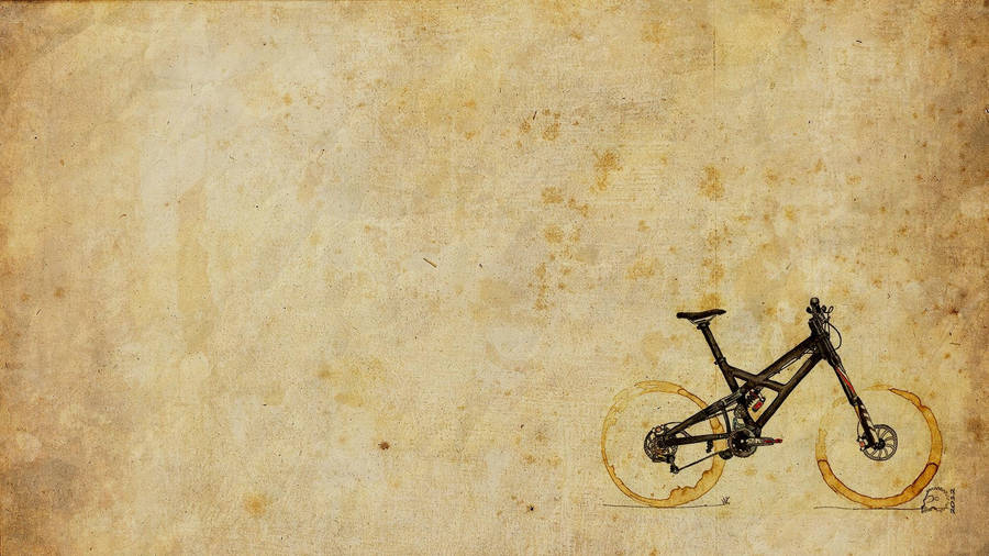 Sepia Bicycle Art Wallpaper