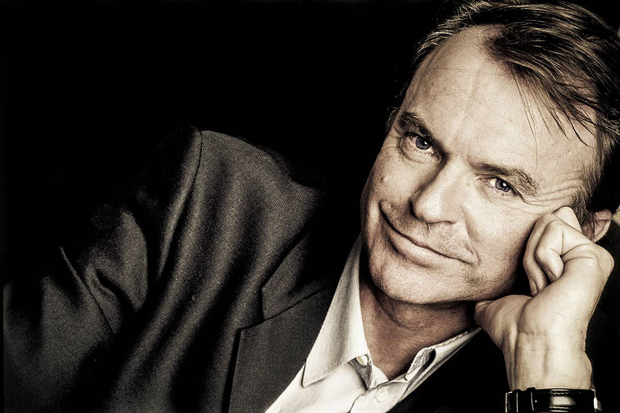 Sepia Toned New Zealand Actor Sam Neill Wallpaper