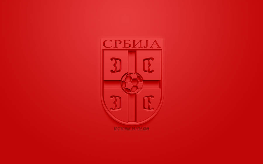 Serbia National Football Team Red Monochrome Wallpaper