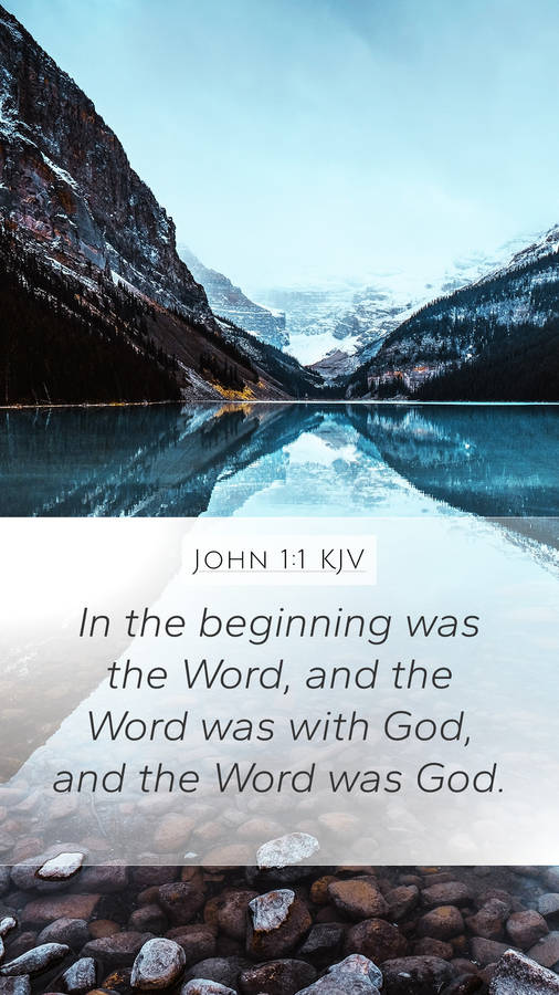 Serene_ Lake_ Bible_ Verse_ John_1_1 Wallpaper