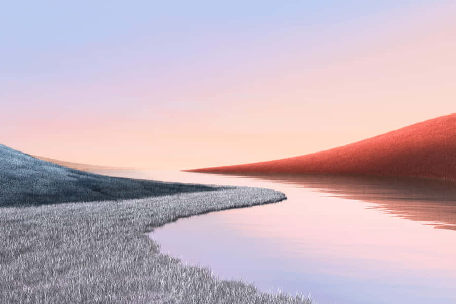 Serene Landscapeat Twilight Wallpaper