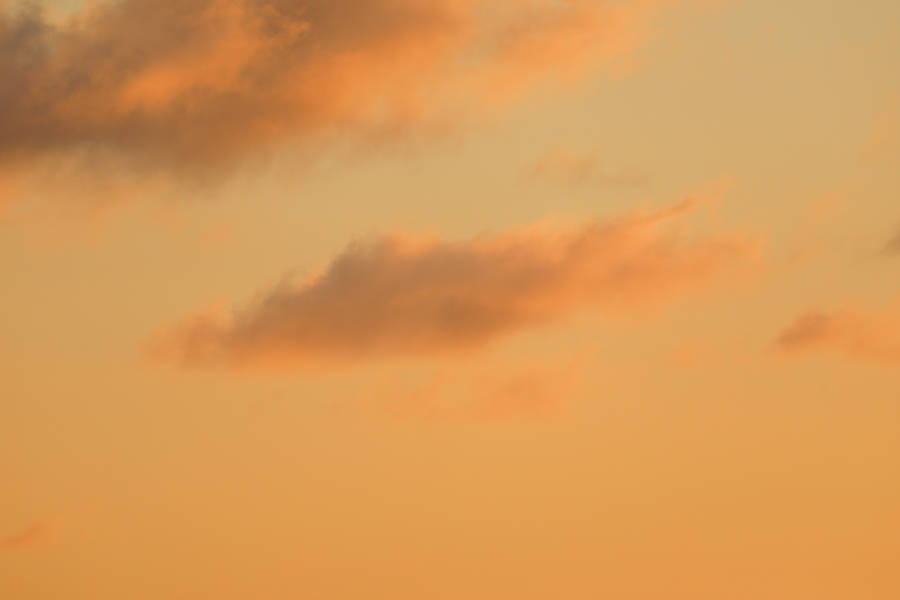 Serene Orange Aesthetic Sky Wallpaper