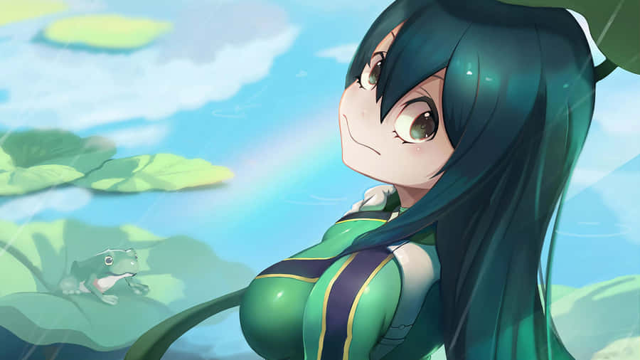 Serenity In Nature: Anime Style Wallpaper
