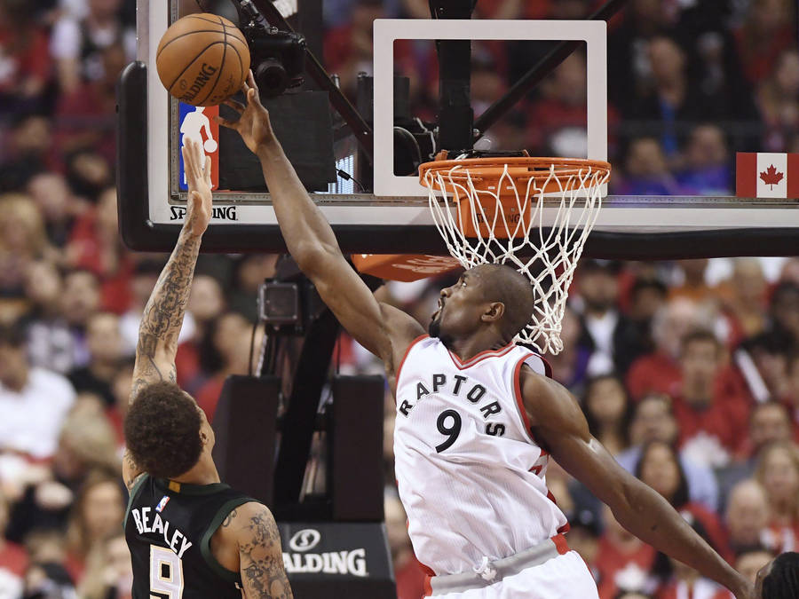 Serge Ibaka Blocking Beasley Wallpaper