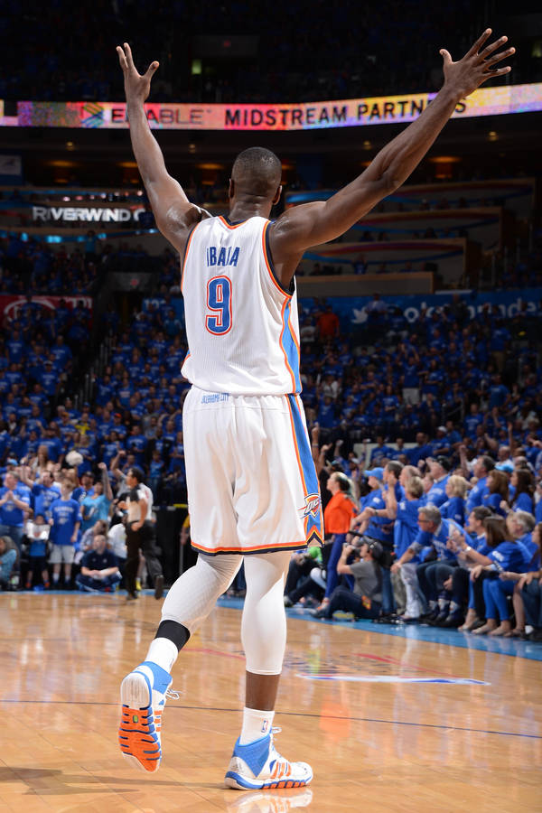 Serge Ibaka Raised Hands Wallpaper