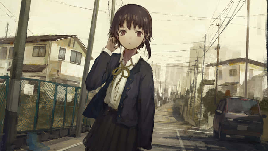 Serial Experiments Lain - “questioning Reality” Wallpaper