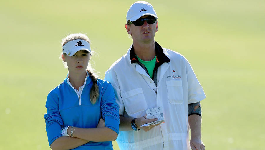 Serious Petr Korda And Daughter Wallpaper