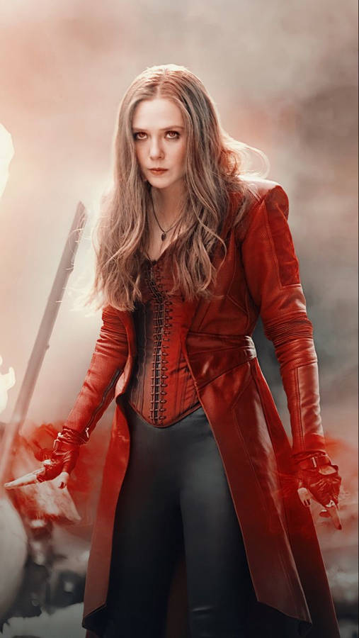 Serious Wanda Maximoff Wallpaper