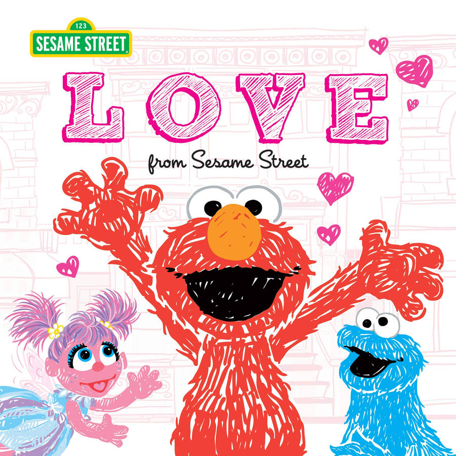 Sesame Street Elmo Love Artwork Wallpaper