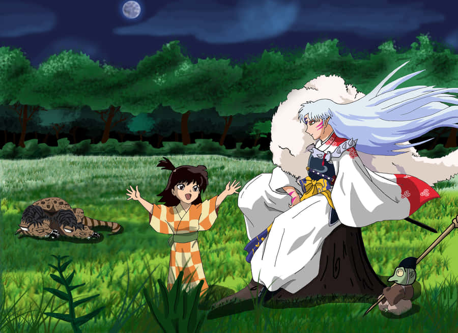 Sesshomaru Stands In Ambience Wallpaper