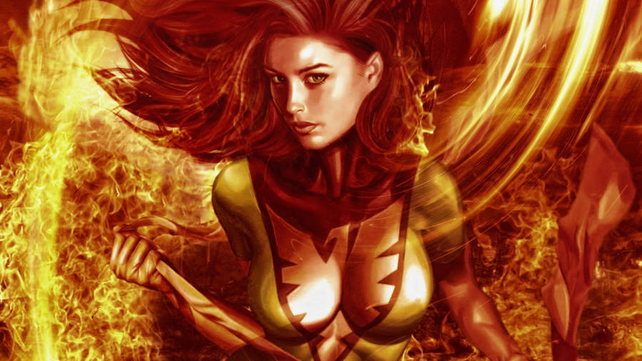 Sexy Jean Grey Artwork Wallpaper