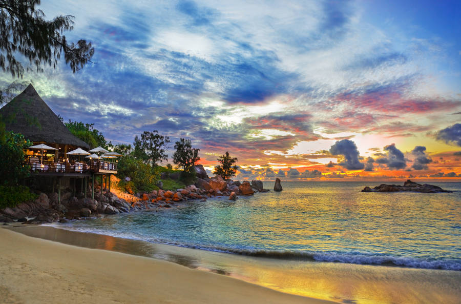 Seychelles Beach Cafe Wallpaper