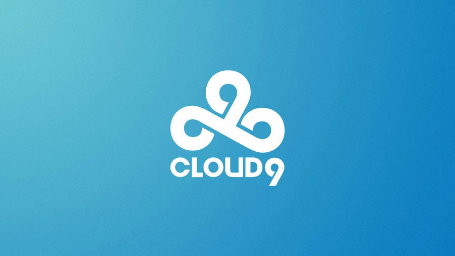 Shaded Blue Cloud9 Logo Wallpaper