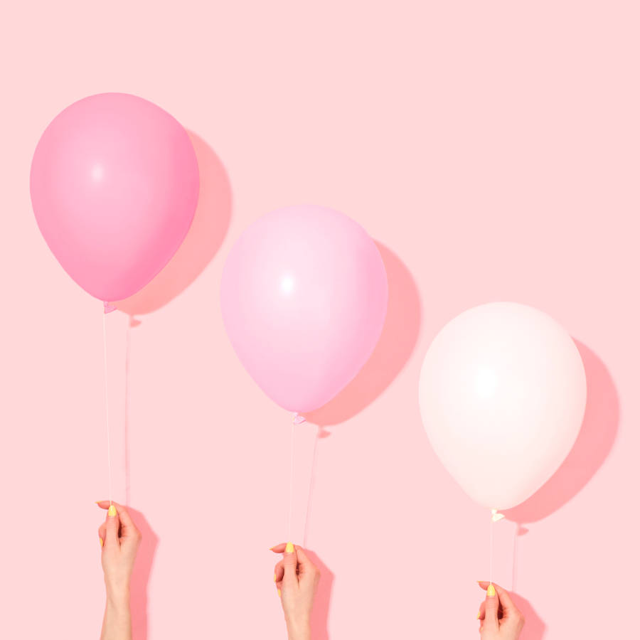 Shades Of Pink Pastel Balloon Wallpaper