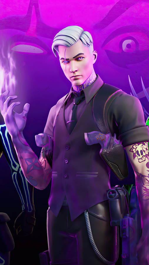 Shadow Midas Fortnite Purple Art Wallpaper