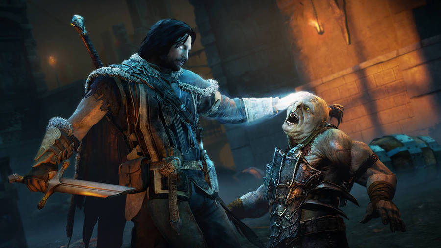 Shadow Of Mordor Hero And Monster Wallpaper