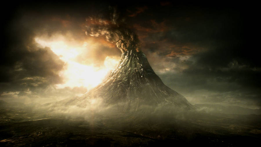 Shadow Of Mordor Volcanic Eruption Wallpaper